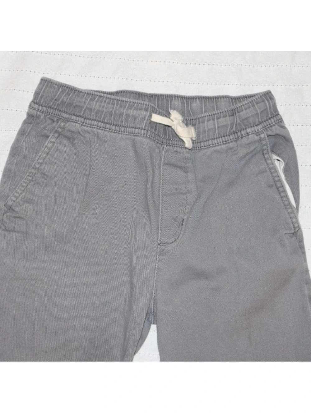 Wonder Nation Boys Pull-On Pants Size 8 Gray Straight Leg Casual